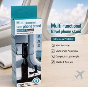 Multi-Functional Foldable Travel Phone Stand