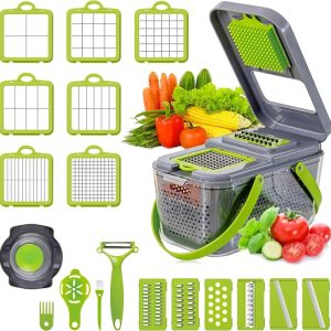 22 Pcs Multifunctional Veggie & Fruit Slicer